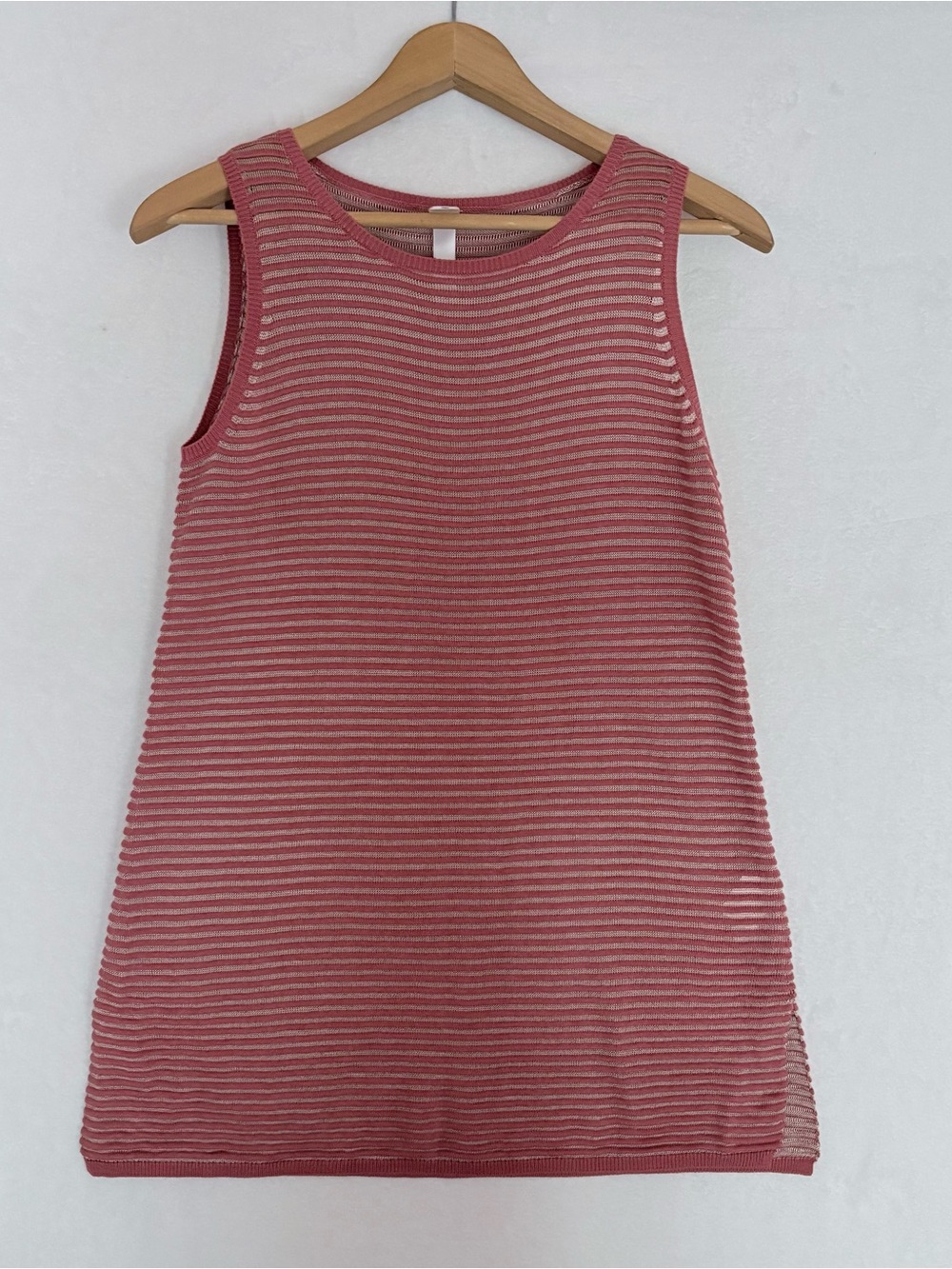 MarlaWynne Ottoman Stitch Knit Tank Canyon Rose Size XS